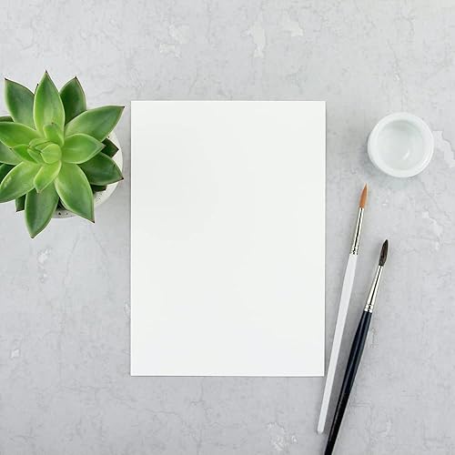 Miniatura 2 de Reskid Papel grueso de cartulina blanca 85 x 11 pulgadas peso pesado en blanco 110 libras paquete de 100 85 x 11 pulgadas