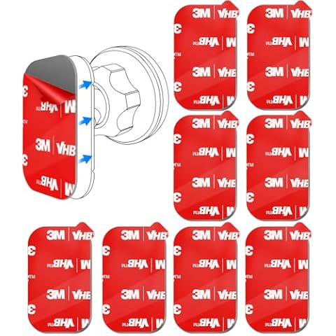 pop-tech Adhesive Pad Replacement for Car Dashboard Magnetic Phone Mount Base Cover