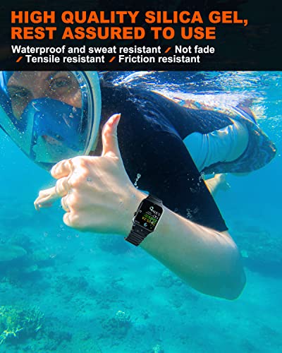 Smart Watch Bands, Sport Bands For Apple Watch 49Mm 45Mm 44Mm 42Mm, Silicone Watch Band For Men Women, Magnetic Strap Wristband For Iwatch Ultra Series 8/Se/7/6/5/4/3/2/1 #TOP4