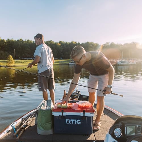 Image of RTIC 32 QT Ultra-Light Hard Cooler | Portable Hard Ice Chest Box for Beach, Drinks, Camping, Picnic, Fishing, Boat, Barbecue, 30% Lighter Than Rotomolded