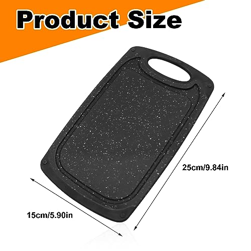 Saihisday Mini tablas de cortar rectangulares de plástico (2 piezas) miniatura 5
