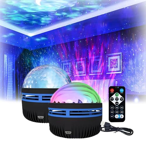 2 in 1 Northern Lights and Ocean Wave Projector with