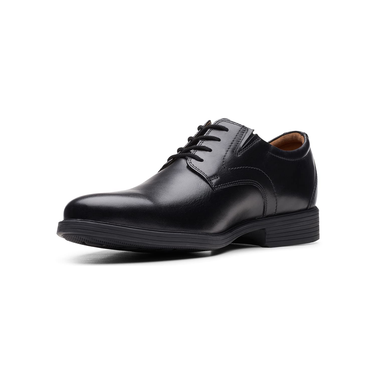 Clarks Whiddon Plain Mens Black Leather, 13