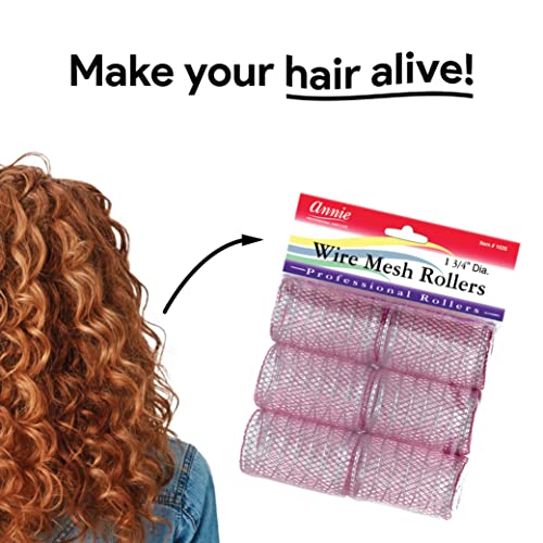 Annie 1-3/4" Jumbo Wire Mesh Hair Rollers - 6 Pcs. #TOP3