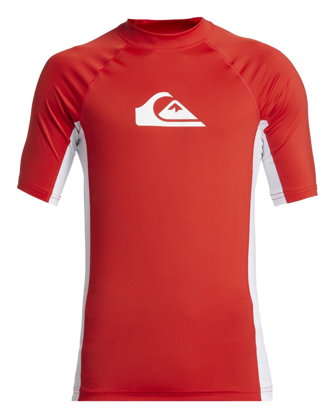 Quiksilver Men's Red Everyday Short Sleeve Uv Protect Rash Vest  44 2XL