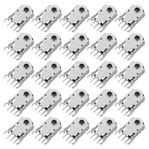 LIFKICH Codificador de Ratón 11 Mm para Reparación, 100 Piezas de Codificadores de Rueda para Mouse Mecanismo Metálico, Silencioso y Compatible para Mantenimiento de Ratones de