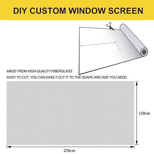 Dantolo Moustiquaire Fenêtre250 x120Moustiquaire,Rouleau Moustiquaire-Blanc – vue 6