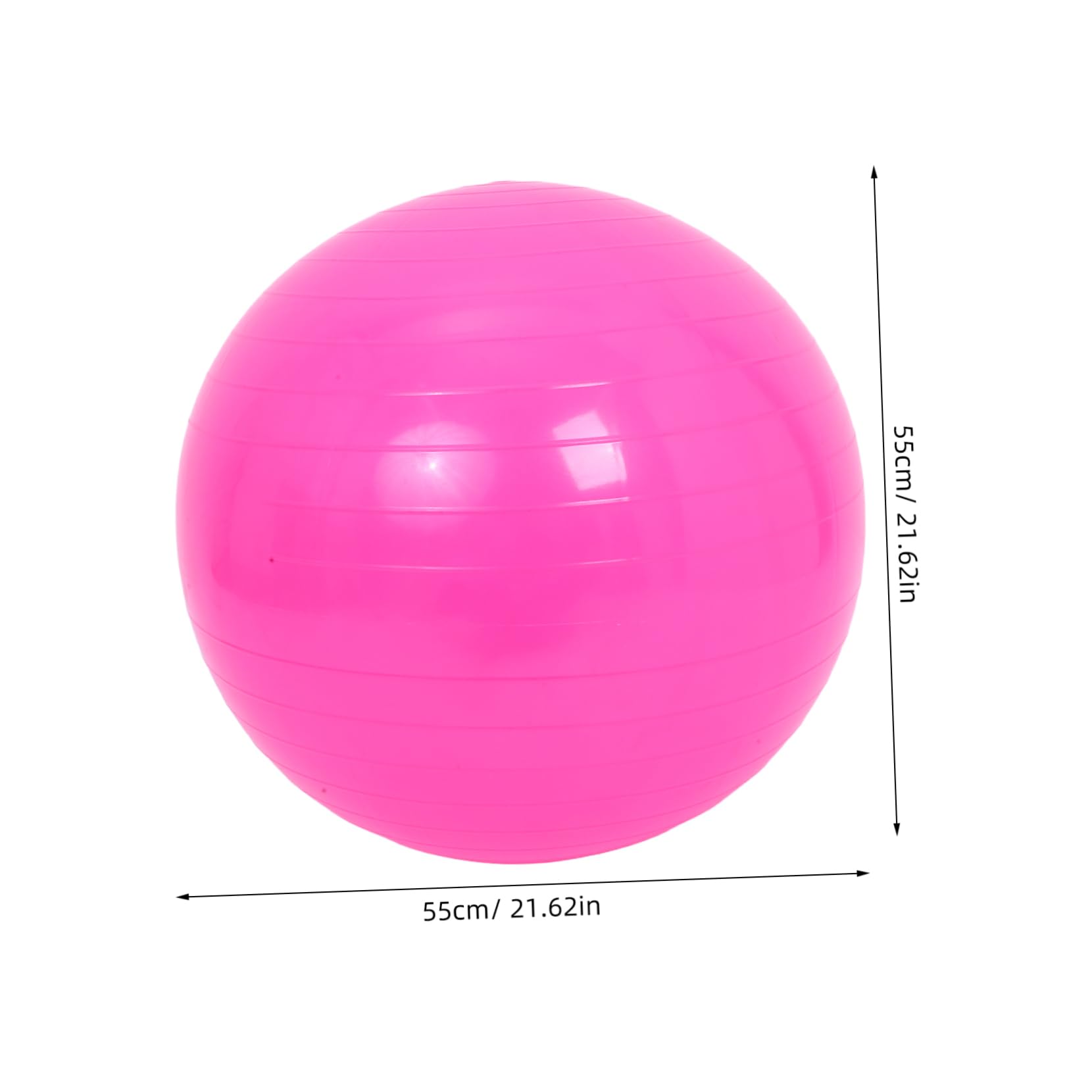 Yardwe Anti-Burst Yoga Ball 55cm for Workout Pregnancy Core Muscle Strengthening Balance Training Home Gym Ball
