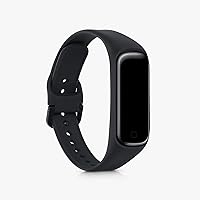 Vista 2 de kwmobile Correas compatibles con Samsung Galaxy Fit 2 correas – 2 correas de silicona de repuesto – negro/pizarra oscura