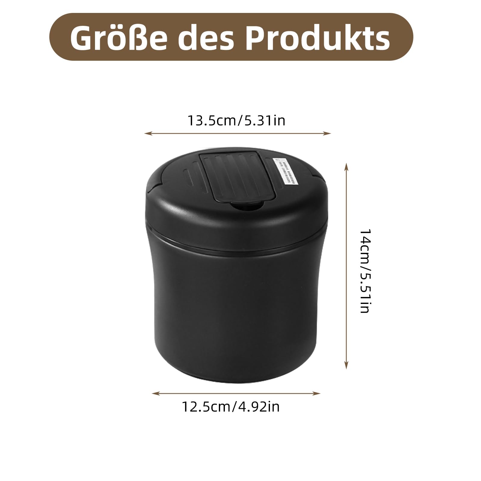 Thermobehälter für Essen, Thermobehälter Brotdose 1,2L Edelstahl Isolierter Behälterbehälter für Warmes Geschirr Thermoschüssel mit Deckel Thermo Lunchbox für Mahlzeiten,Suppe,Obst (Schwarz)