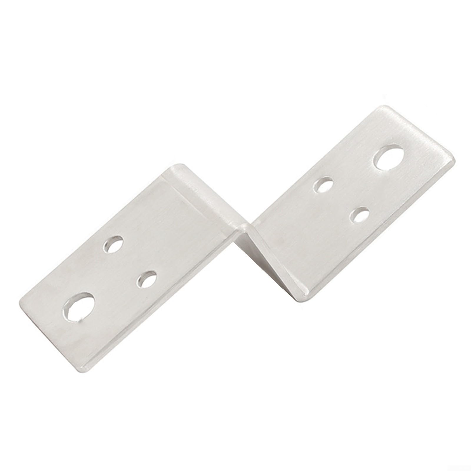 Connettore fisso ad angolo a forma di Z in acciaio inossidabile resistente con spessore di 2 5 mm e finitura liscia per un assemblaggio sicuro dell'armadio (20 mm)