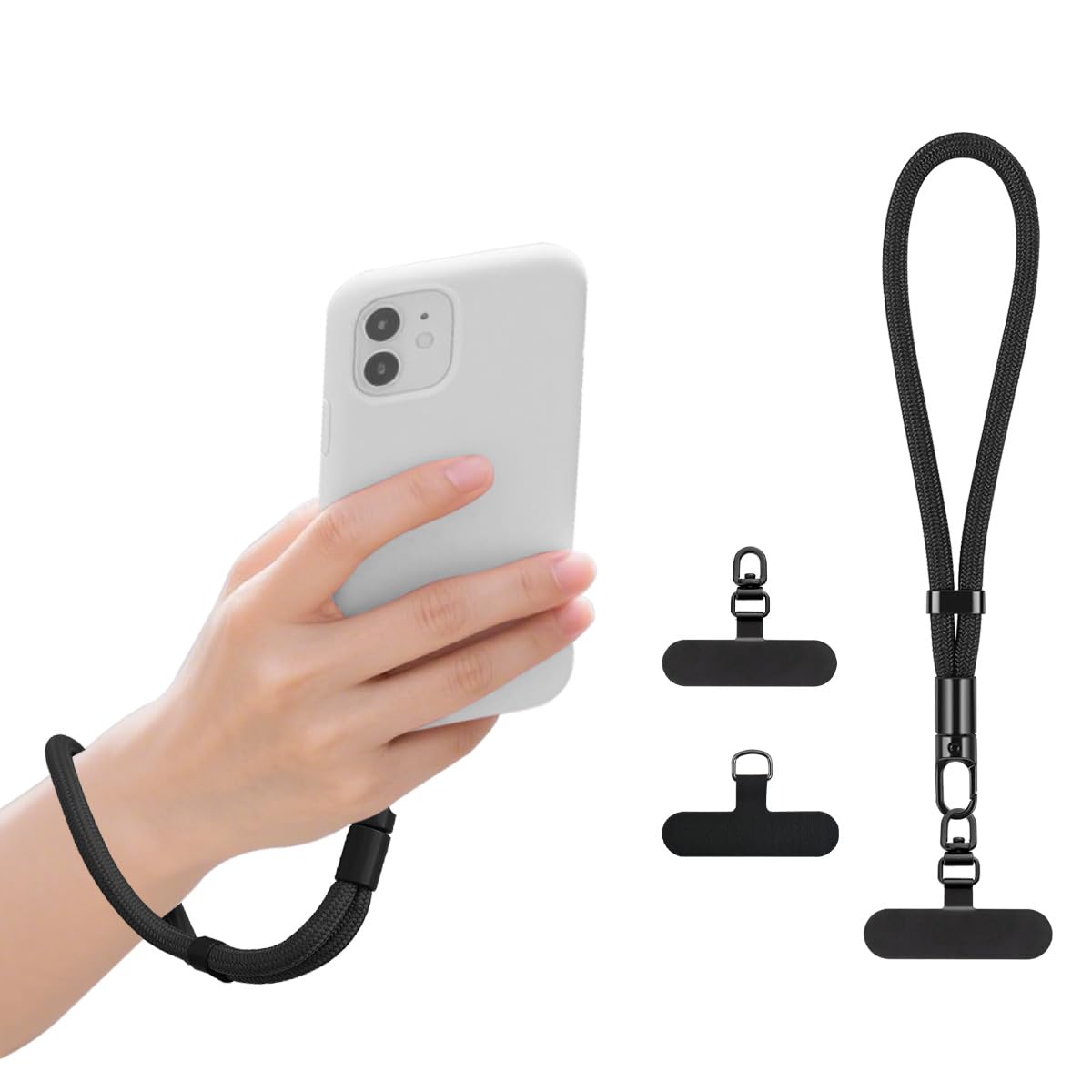 LEEWYOU Handykette Kurz Universal,Verstellbar Handschlaufe Handy Handyanhänger mit Handy Kette Halterung,Schlüsselband, Handschlaufe, Handygurt, Handgelenk,Handyband