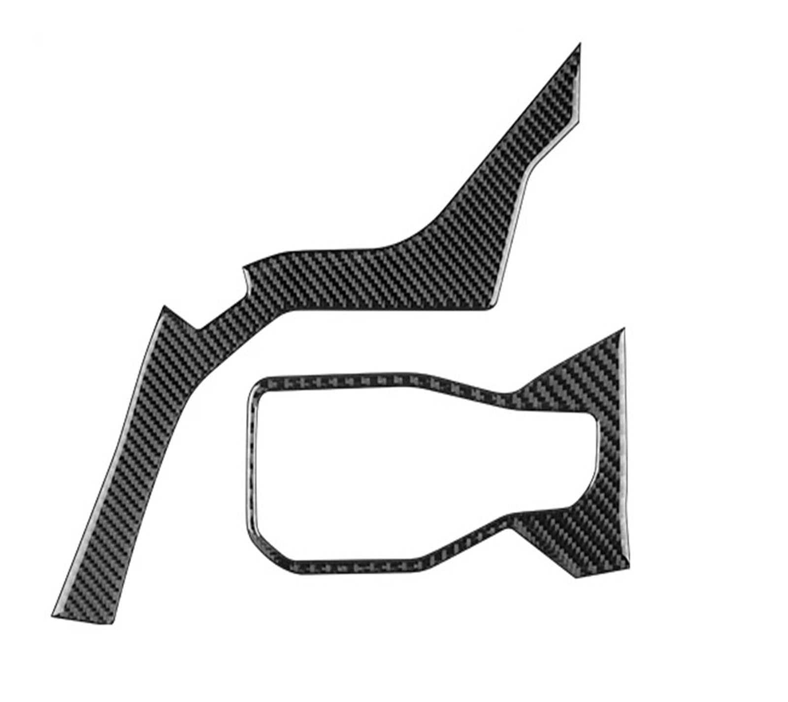 Interior Trim for Mustang GT for Dark for Horse for EcoBoost 2024 2025 2026 LHD RHD Center Console AC Outlet Trim Sticker Cover Trim Sticker(Type B for LHD Black)