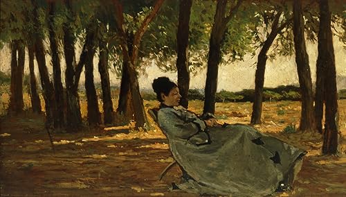 Impression d'art Fattori Mme Martelli tableau sur toile premium pour salon 60x90