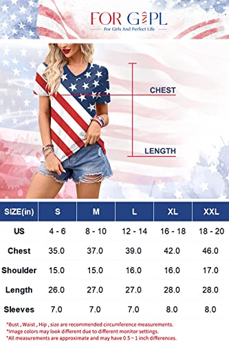 July 4Th Patriotic Usa Flag T Shirts Womens Short Sleeve Striped Stars Casual Top Usa Flag M #TOP6