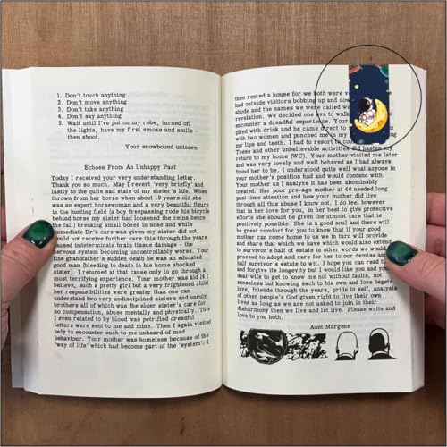 Image of Zesta Magnetic Bookmark Set of 7 | Aesthetic Book Mark for Reading | Cute Anime Bookmarks for Kids, Students | Book Accessories for Novels, Gifts for Readers(Astronaut Magnetic Bookmarks, 9X2.5 Cms)