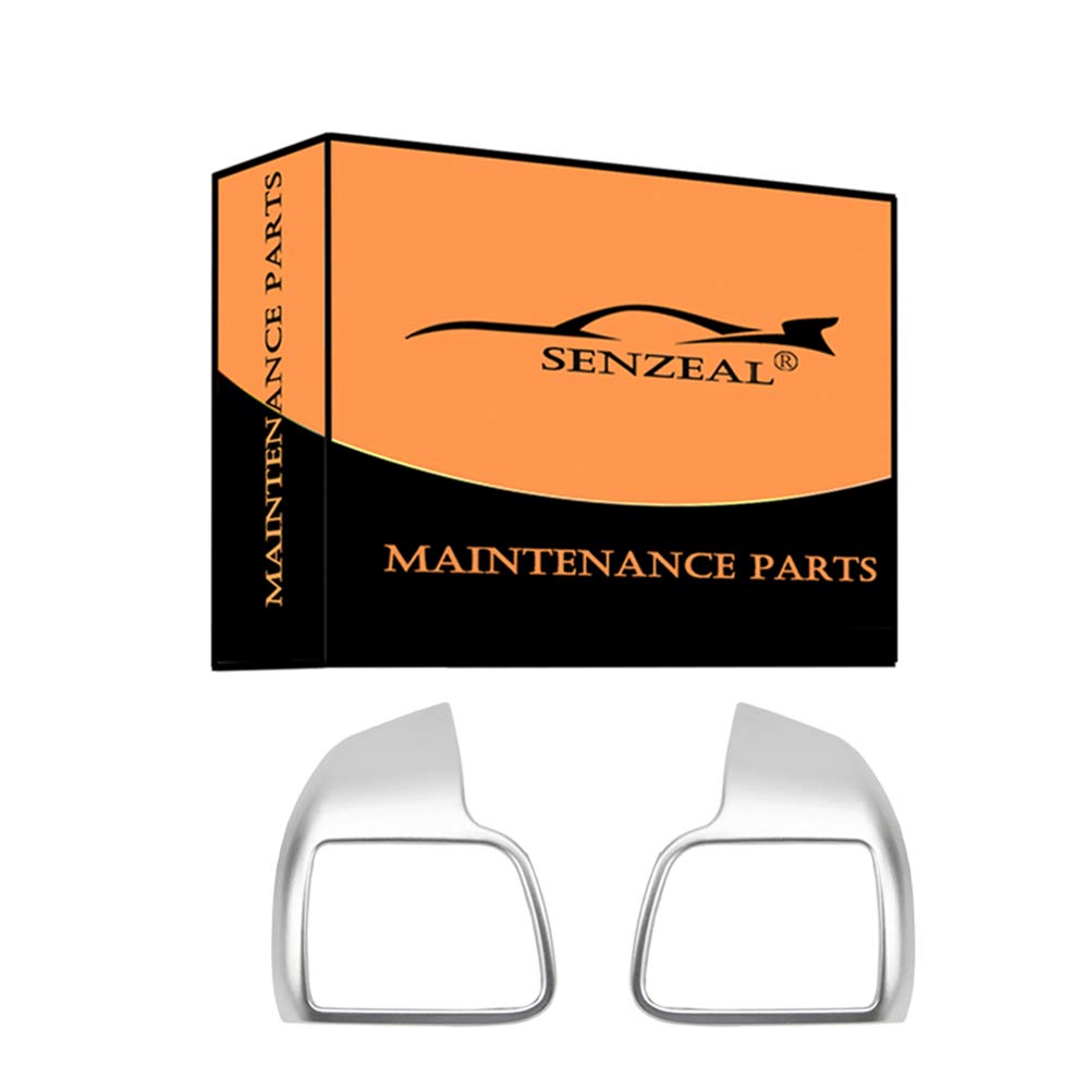 Senzeal ABS Matte Steering Wheel Trim Panel Cover Fit for Toyota Highlander 2014 2015 2016 2017 2018 2019