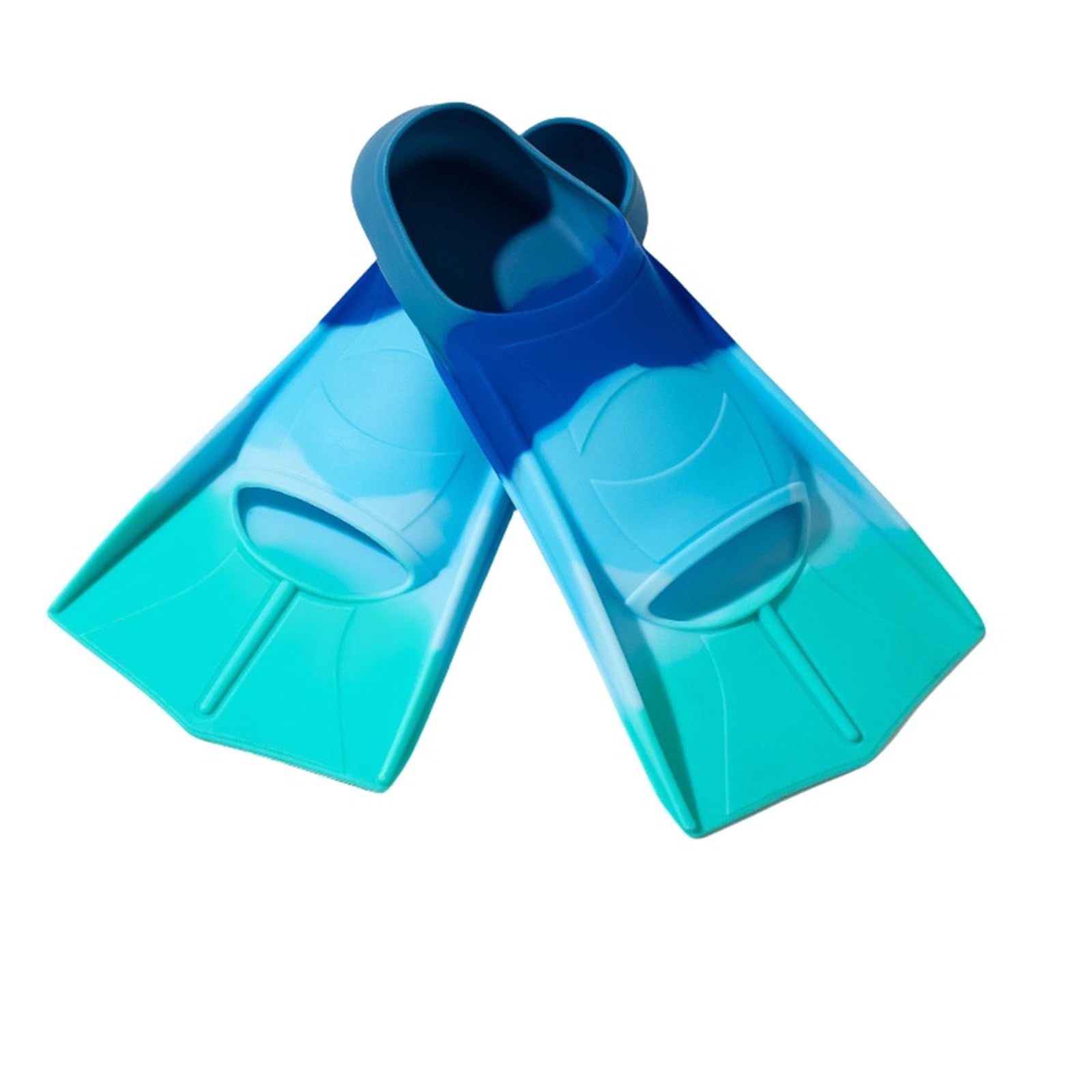 Swimming Fins, Training Fitness Diving Fins, Adjustable Lightweight Silicone Fins|All Seasons Adults & Kids Men Women|Suitable for Men and Women|Sizes 30-47 EU (Blue,XS(33-35 EU))
