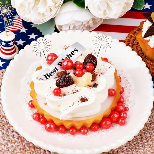 Image of Red Pearl Sprinkles for Cake Decorating, 4 Sizes Sugar 130g /4.6oz, Cupcake, Ice Cream, Donuts, Macaron Toppings Supplies (2mm, 4mm, 7mm, 1cm)