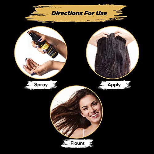 Terrafique Rice Water Hair Spray - Rice Water For Hair Growth With Castor & Ginger For Women - Hair Thickening Spray For Fine Hair - Hair Growth Spray For Dry Damaged Hair - 4 Fl Oz / 118 Ml (1 Pack) #TOP6