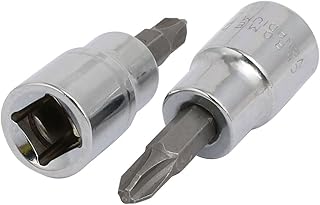 Aexit PD3 Phillips Hand Operated Tools Head 3/8-inch Square Chrome Vanadium Steel Drive Socket Adapter 2pcs Model:76as190qo79