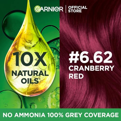 Image of Garnier Color Naturals Ultra Shade 6.62 Cranberry Red, 55ml + 50g