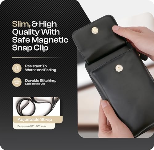 Claasico Crossbody Phone Purse for Women – RFID Phone Case Wallet w/Magnetic Closure & Separate Zipper Pocket Crossbody Bag3