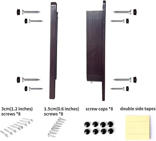Miniatura 7 de Puertas para gatos (tamaño exterior 11.6 x 10 pulgadas), puerta de gato con bloqueo de 4 vías para puertas interiores y exteriores, puerta de