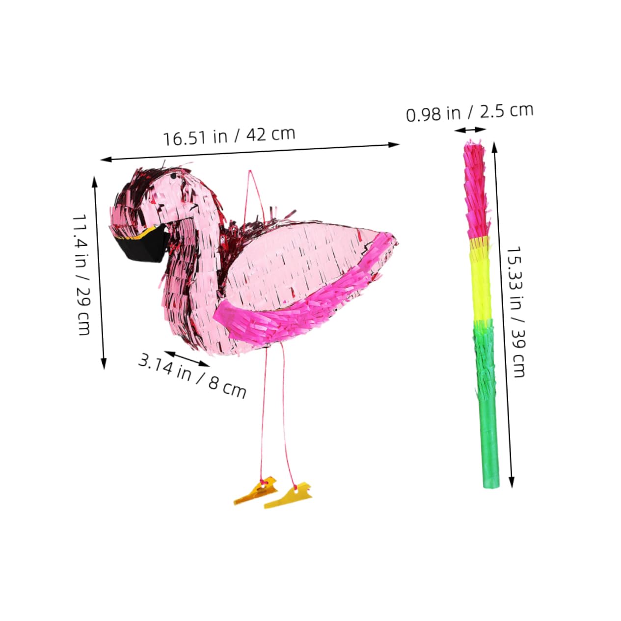 ABOOFAN 1Set Flamingo for Tropical Parties Includes Stick for Birthday Decorations Fun Interactive Game for Lightweight
