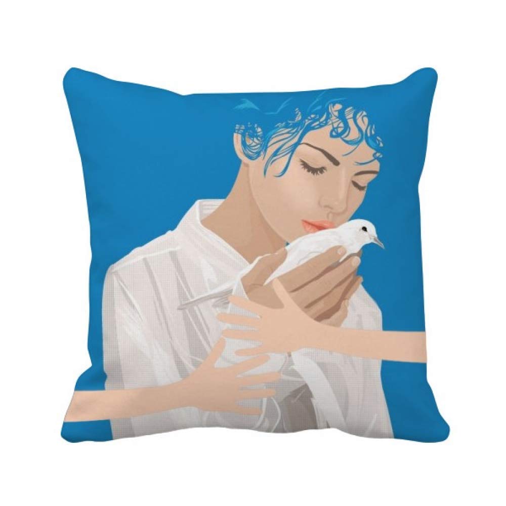 Coussin de Couvrir Colombe pour Canapé Terne Déco Anti-Guerre