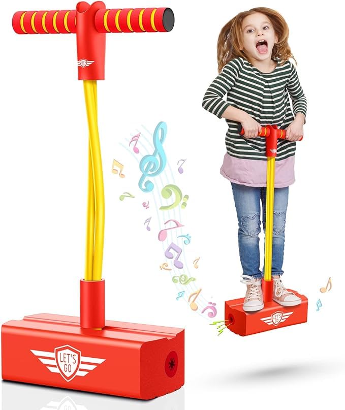 250Lbs Jumping Promotes Growing Taller Pogo Stick Foam Pogo Jumper for Kids Toys for 3-12 Year Old Boys Girls Outdoor Toys Indoor Toys Fun Gifts Stocking Stuffers Gifts [Squeaky Sounds]Durable & Safe (B0DB8VLL73) Amazon Price History, Amazon Price Tracker