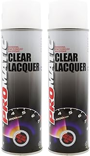 PROTOUCH 2x Promatic Clear Lacquer Spray, High Gloss Finish, 500ml, Fast Drying, Weatherproof, UV/Scratch/Impact Resistant