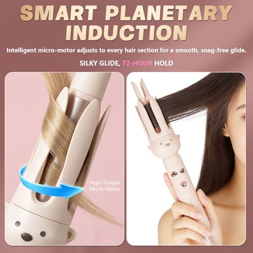 PretiHom Automatic Rotating Curling Iron 1.1 Inch