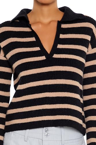 Forever 21 Women's Striped Rib-Knit Sweater3