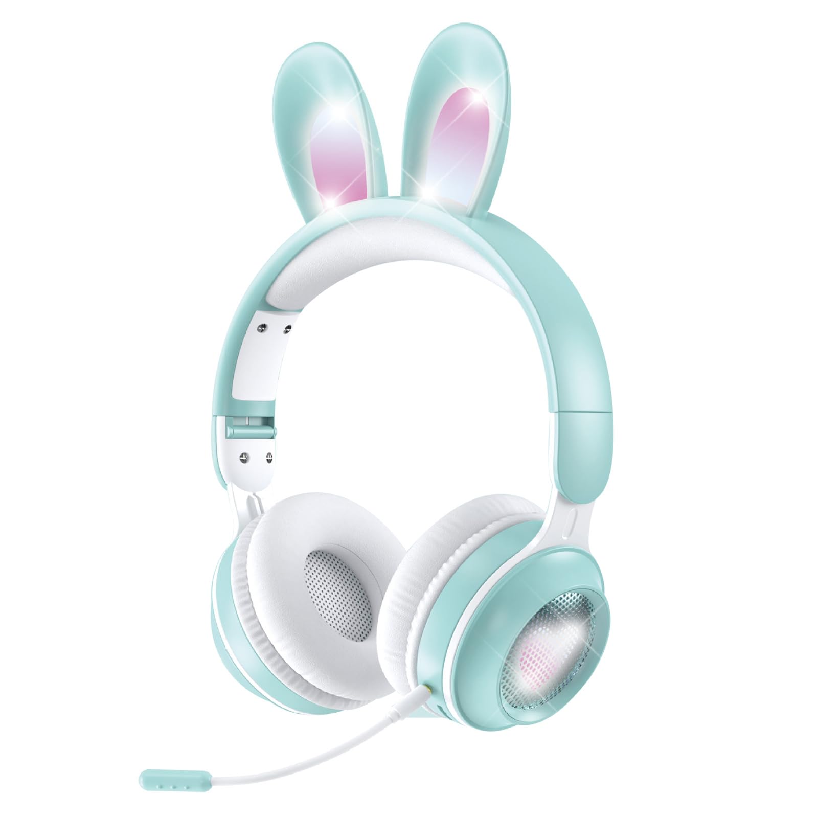 Amazon.com: Kids Wireless Bluetooth Cat Ear Headphones with
