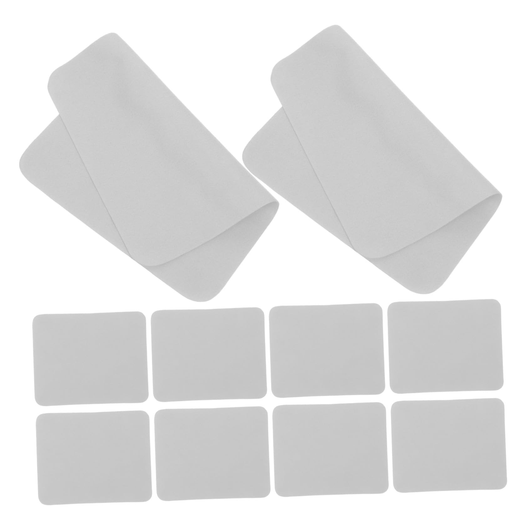 Yardwe 100 Piezas Paños de Microfibra Doble Cara para Limpieza de Gafas y Pantallas Unidades Suaves y No Abrasivos para Lentes Teléfonos Tablets y Cámaras Color Gris