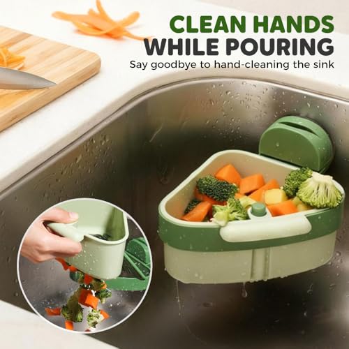 Colador para fregadero con cesta y ventosa 2 piezas miniatura 6