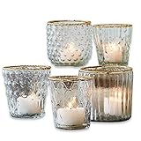 windlicht gold Fünf unterschiedliche Designs