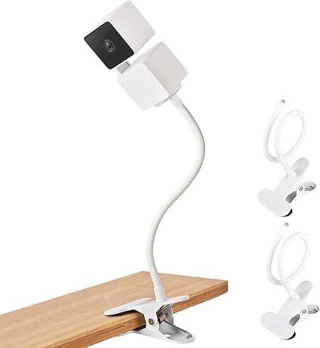 CaGuan Paquete de 2 soportes de abrazadera flexible para cámara Wyze Cam Pan V3 para interiores y exteriores, Wyze Cam Pan V2, Wyze Cam V3, Wyze Cam CaGuan Paquete de 2 soportes de abrazadera flexible para cámara Wyze Cam Pan V3 para interiores y exteriores, Wyze Cam Pan V2, Wyze Cam V3, Wyze Cam