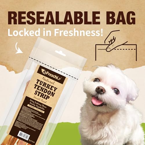 Afreschi-Turkey-Tendon-Dog-Treats-Strip-353-oz-a-Pack-USA-Sourced-Turkey-All-Natural-Human-Grade-Puppy-Chew-Hypoallergenic-Rawhide-Alternative-for-Small-Breeds Afreschi Turkey Tendon Dog Treats Strip 353 oz a Pack USA Sourced Turkey All Natural Human Grade Puppy Chew Hypoallergenic Rawhide Alternative for Small Breeds