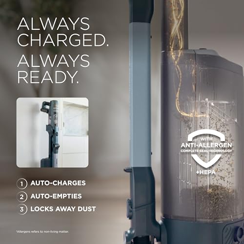 Image of Shark PowerDetect Speed Clean & Empty Cordless Stick Vacuum | Luxe Collection, Powerful Suction, HEPA Filtration, Carpet & Hard Floor, Portable, Vacuum for Pet Hair, Harbor Slate, IA3246BL
