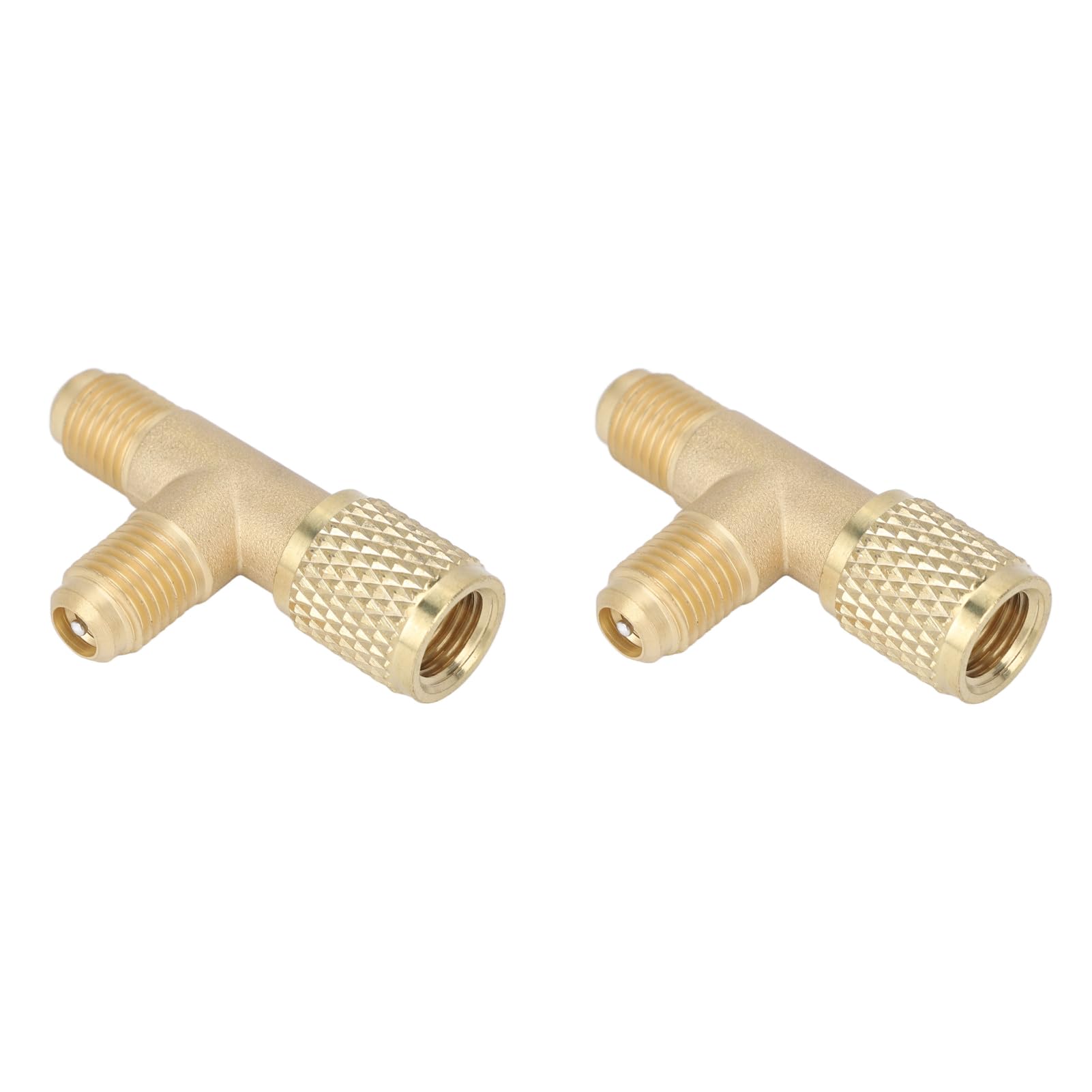Adaptateur En T Laiton SAE 6,35 Mm - Pour Systèmes R22, R12, R134a, Connexion Rapide