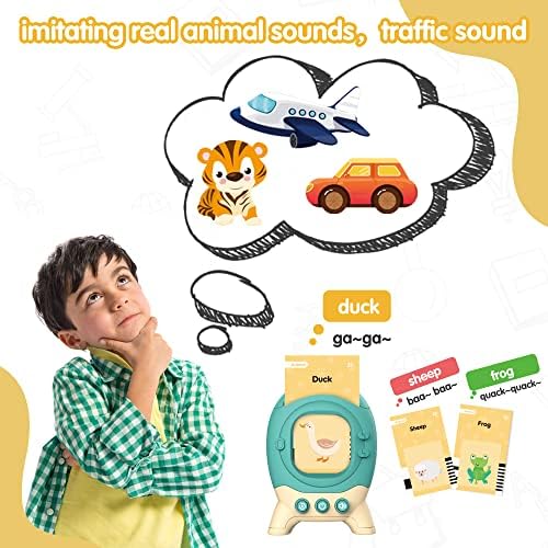 Talking Flash Cards Educational Toys for Toddlers 2 3 4 5 6 Years Old, 120 Double-Side Flash Cards 240 Words, Preschool Learning Educational Toys for Toddlers Ages 2-6 Christmas, Birthday Gifts