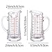 Ackers Glass Measuring Cup 5 Oz/150ml Shot Glass Measuring Cup with V-Spout,Insulated handle
