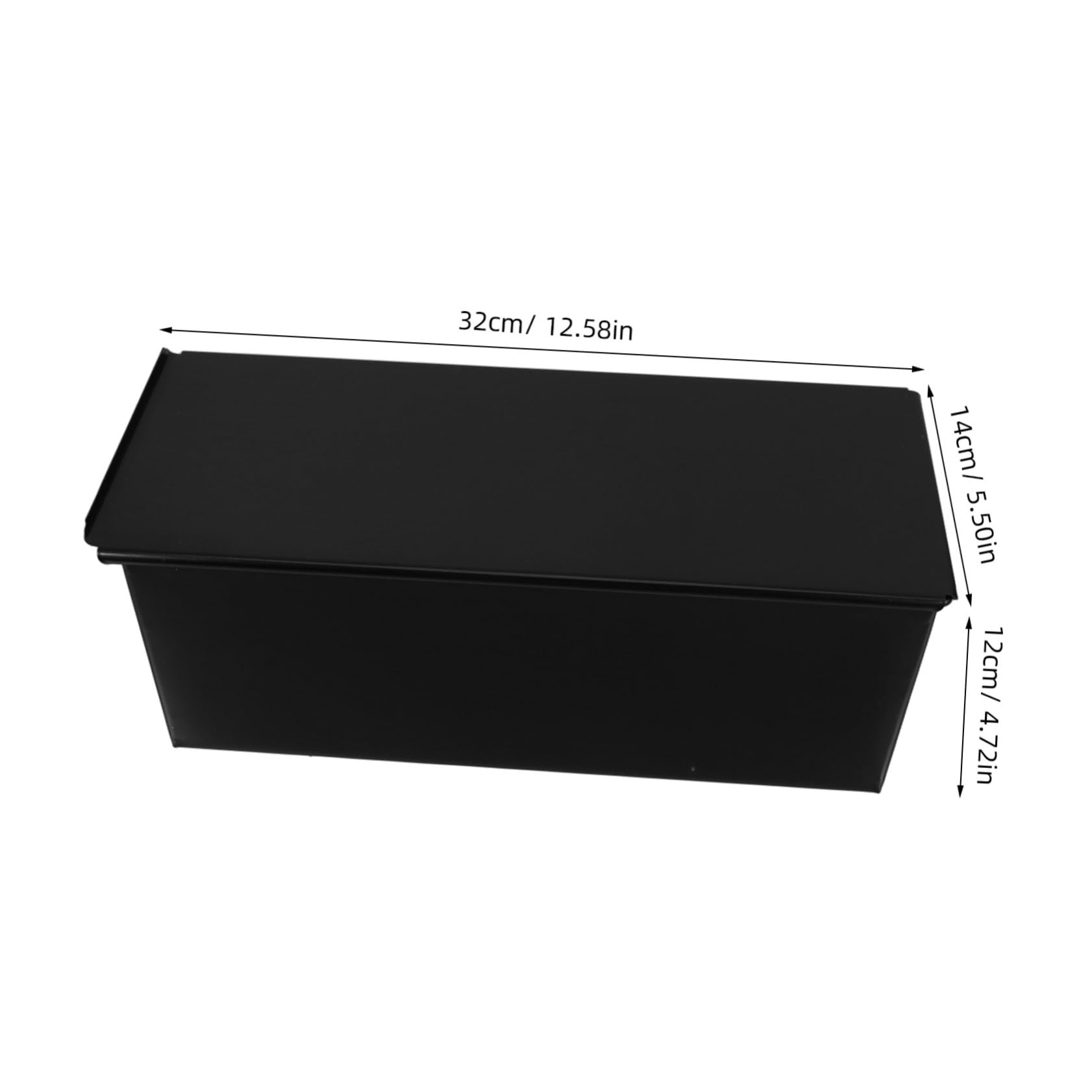 ERINGOGO Rechteckige Toastbackform 32 x 14 x 12cm Mit Deckel Langlebige Antihaftbeschichtung Für Kaffeekuchen Und Toastbrot Backform Für Haushalt Und Profis