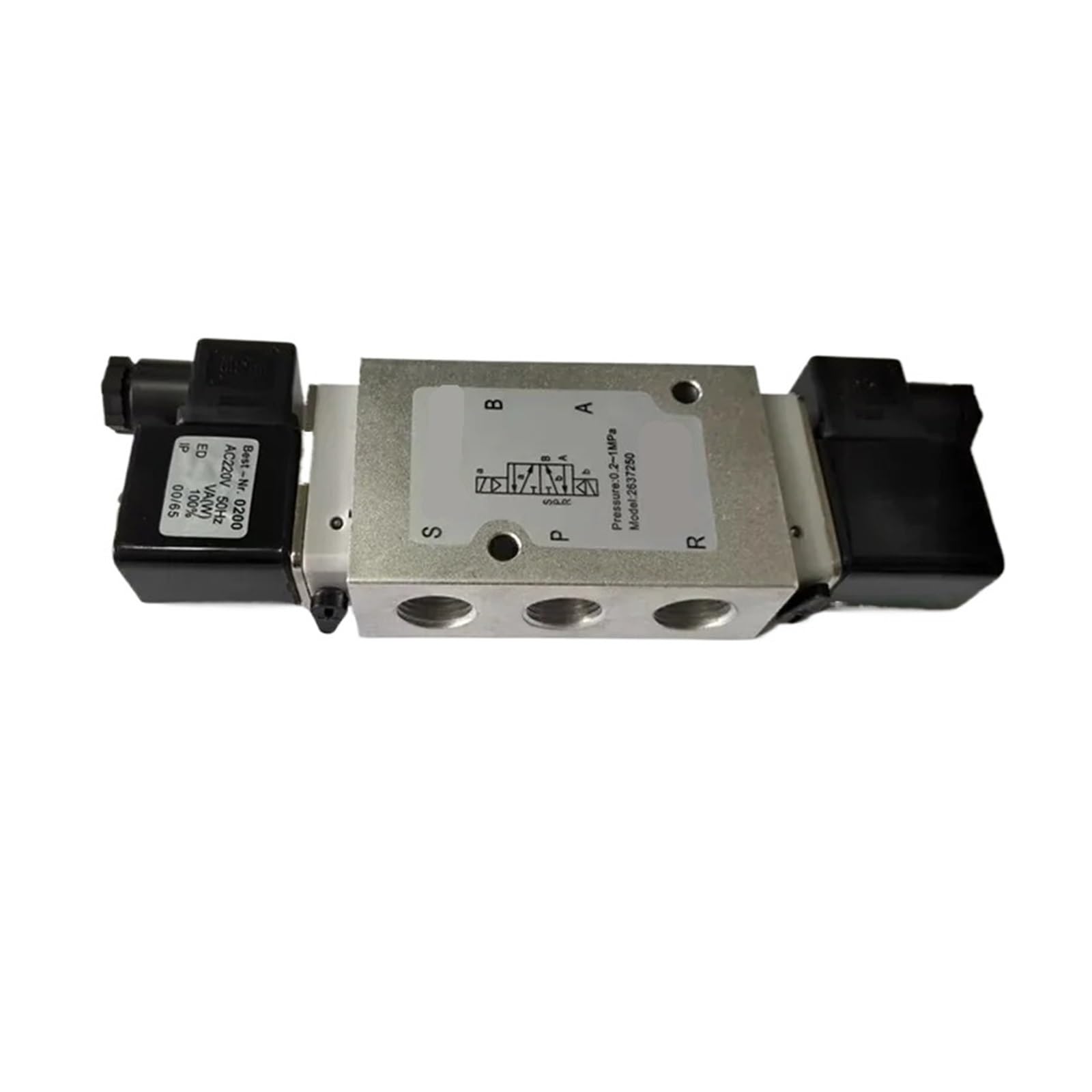Électrovanne 2 positions 5 voies 2637050 distributeur pneumatique 2637250F 24V