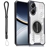 YEZHU for Xiaomi POCO F7 ケース Magsafe対応 ゲーミングクーリングケース グラフェン放熱設計 アクリル防衝撃保護カバー 軍規格防摔対応 スマホケース(ブラック)