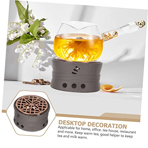 Soporte para tetera PRETYZOOM de cerámica refractaria con candelabro 4