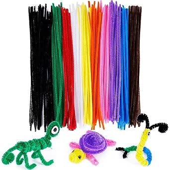Pipe Cleaner Names 125 Pack Multi Colour Pipe Cleaners Chenille Stems Flexible Strong ...