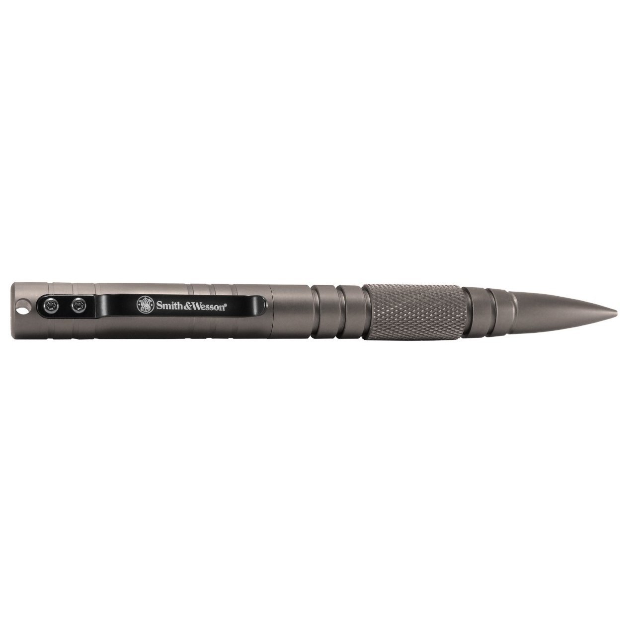 Smith & Wesson 6.1in Aircraft Aluminum Refillable Tactical Pull Cap Pen for Outdoor Survival Camping and Everyday Carry